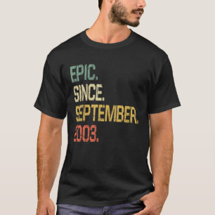 Funny 18 jaar oud -  epic sinds september t-shirt