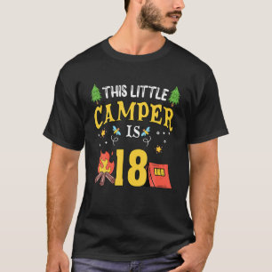 Funny 18e Camping Birthday Camper Lover 18 jaar o T-shirt