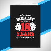 Funny 18e Jubileum koppels getrouwd 18 jaar Kaart
