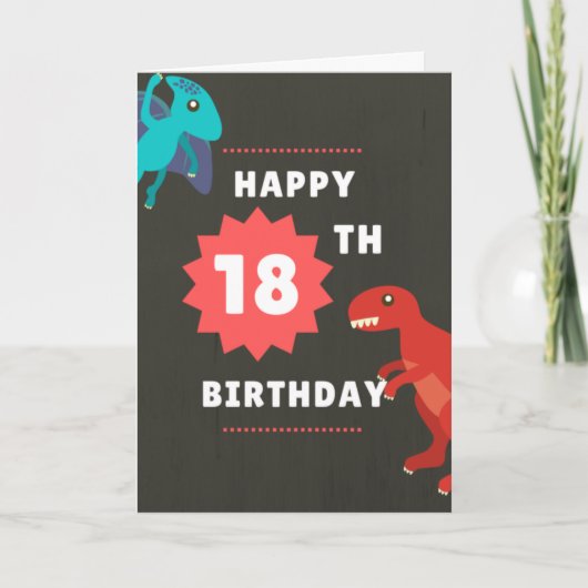 Funny 18th Birthday Kaart - Immature (Voorkant)