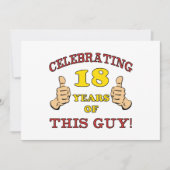 Funny 18th Birthday voor jongens Kaart (Voorkant)