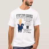 Funny 18th Year Birthday Cadeau Happy Birth year T-shirt (Voorkant)