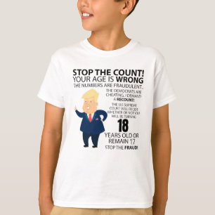 Funny 18th Year Birthday Present Happy Birth year T-shirt