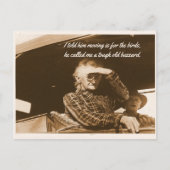 Funny 1930s Hillbilly Couple Moving Announcement Briefkaart (Voorkant)