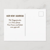 Funny 1930s Hillbilly Truck Moving Announcement Briefkaart (Achterkant)