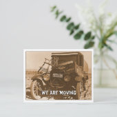 Funny 1930s Hillbilly Truck Moving Announcement Briefkaart (Staand voorkant)