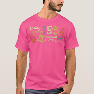 Funny 1954 verjaardagscadeau voor mannen Guitar Lo T-shirt