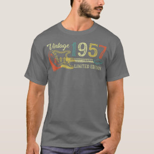 Funny 1957 verjaardagscadeau voor mannen Guitar Lo T-shirt