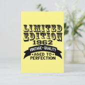 Funny 1962 Birthday Kaart Limited Edition (Staand voorkant)