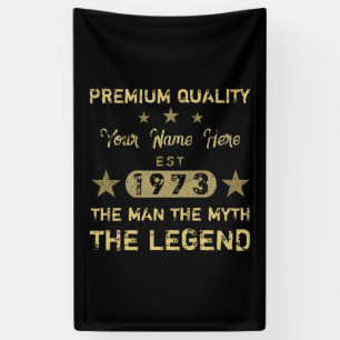 Funny 1973 Birthday Man Myth Legend Spandoek