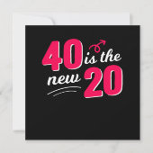 Funny 1980s Baby 40th Birthday Vibration 40 is T Kaart (Voorkant)