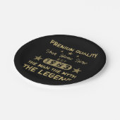 Funny 1983 Birthday Man Myth Legend Papieren Bordje (Gekanteld)