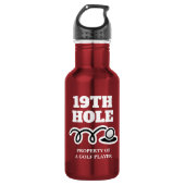 Funny 19th hole waterfles cadeau voor golfspeler waterfles  (Voorkant)