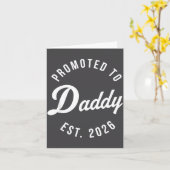 Funny 1st Time Dad Est 2026 New Dad New First Fath Kaart (Gele Bloem)