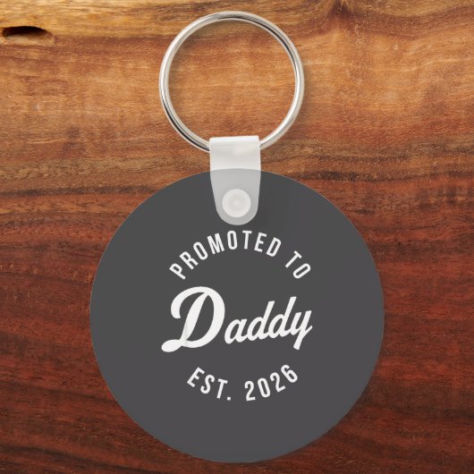 Funny 1st Time Dad Est 2026 New Dad New First Fath Sleutelhanger (Voorkant)