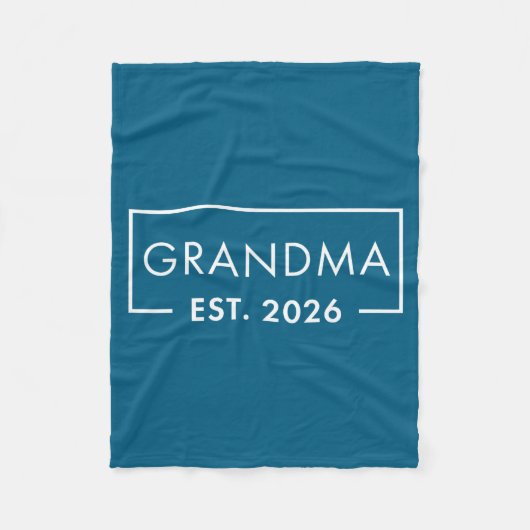 Funny 1st Time Grandma Est 2026 New Grandma  Fleece Deken (Voorkant)