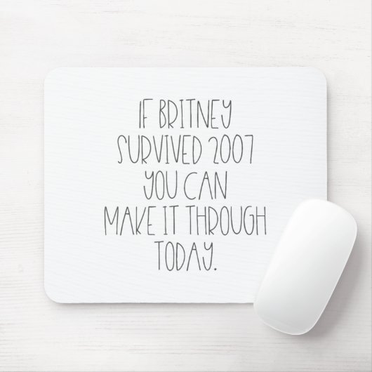 Funny 2007 Britney Motivational  Muismat (Met muis)