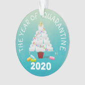 Funny 2020 Quarantine kerstboom Ornament (voorkant)