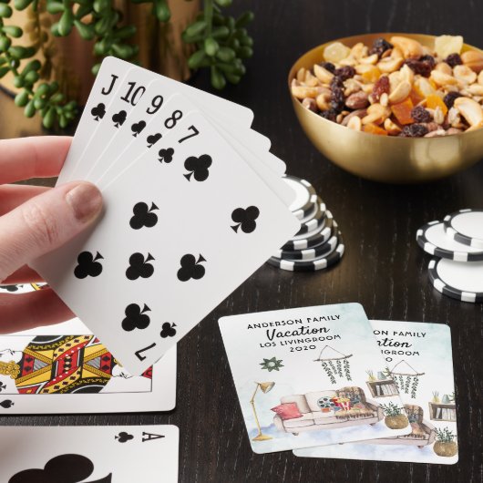 Funny 2020 Quarantine | Vakantie van de leefruimte Pokerkaarten (Insitu)