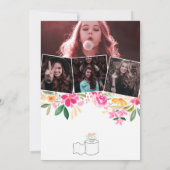 Funny 2020 roll florale foto's virtueel afstuderen kaart (Achterkant)