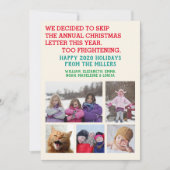 Funny 2020 Skip kerstbrieffoto's Feestdagenkaart (Voorkant)