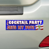 Funny 2020 Verkiezingsparodie Cocktail Party Bumpersticker (Op auto)