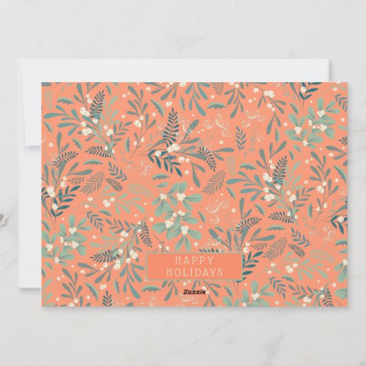 Funny 2021 2022 Mistletoe Melon kerstfoto Feestdagenkaart (Achterkant)