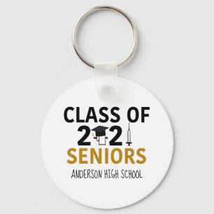 Funny 2021 Afstuderen Pandemische Humor Senior Sleutelhanger