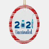 Funny 2021 christelijk vaccin ceramic ornament (Rechts)