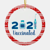 Funny 2021 christelijk vaccin ceramic ornament (Voorkant)