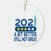 Funny 2021 chronische vaccins keramisch ornament (Links)