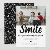 Funny 2021 Kerstmis Feestdagenkaart (Voorkant / Achterkant)