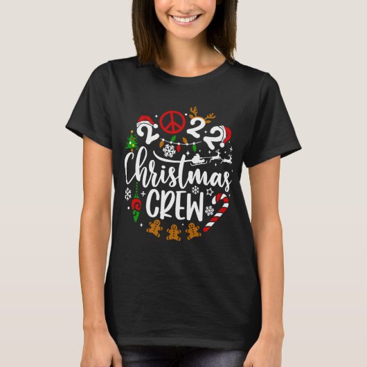 Funny 2022 kerstman, familie Christma T-shirt (Voorkant)