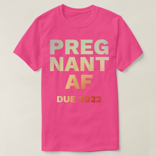 Funny 2022 Shirt voor de aankondiging van de zwang (Design voorkant)