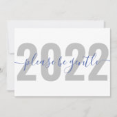 Funny 2022 Wees vriendelijk voor kerstfeestdag. Feestdagenkaart (Voorkant)