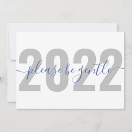 Funny 2022 Wees vriendelijk voor kerstfeestdag. Feestdagenkaart