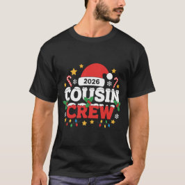 Funny 2026 Cousin Crew Kids Family Gathering  T-shirt