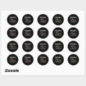 Funny 2026 Goals Hilarious New Year Sarcastic Ronde Sticker (Vel)