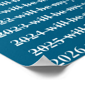 Funny 2026 Will Be My Year Humor Motivational New  Poster (Hoek)