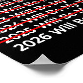 Funny 2026 Will Be My Year Quote - Happy New Year  Poster (Hoek)