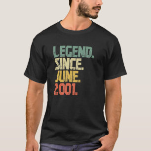 Funny 20-jarige Mannen sinds juni 2001 T-shirt