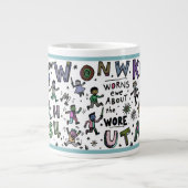 Funny 20oz Mug: Know Won Worns Ewe Grote Koffiekop (Voorkant)
