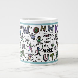 Funny 20oz Mug: Know Won Worns Ewe Grote Koffiekop