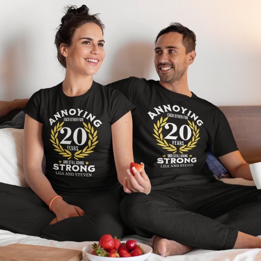 Funny 20th Anniversary for couples T-shirt