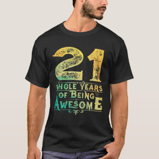 Funny 21st 21 21 jaar Geweldige 2000 Bir T-shirt