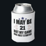 Funny 21st Birthday Baseball Fan 21-jarige geboort Blikjeskoeler<br><div class="desc">Funny 21st Birthday Baseball Fan 21-jarige geboorte</div>