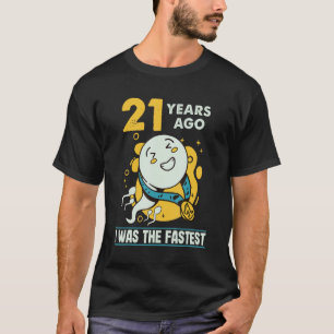 Funny 21st Birthday Mannen Humor 21 jaar geleden w T-shirt