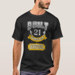 Funny 21st Birthday Outfit B-Day Gezegde 21 Yea T-shirt<br><div class="desc">Funny 21st Birthday Outfit B-Day Gezegde Leeftijd 21 Jaar Joke Premium.</div>