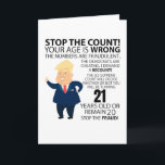 Funny 21st Year Birthday Cadeau Happy Birth year Kaart<br><div class="desc">Apparel best for men,  women,  ladies,  adults,  boys,  girls,  couples,  mom,  dad,  aunne,  uncle,  him & her,  Birthdays,  Anniversaries,  School,  Graduations,  Holidays,  Christmas</div>