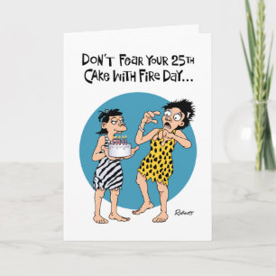 Funny 25th Birthday Card Kaart